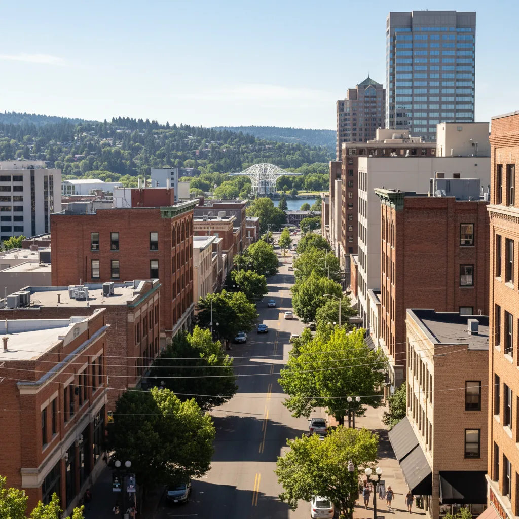 Spokane, WA business district